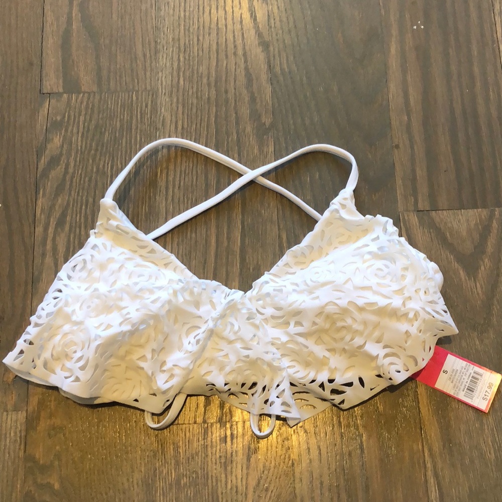 White Bathing Suit Top NWT!